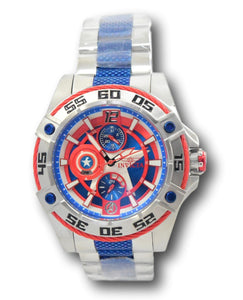 Invicta Marvel Captain America Women's 44mm Limited Ed MultiFunction Watch 27018-Klawk Watches