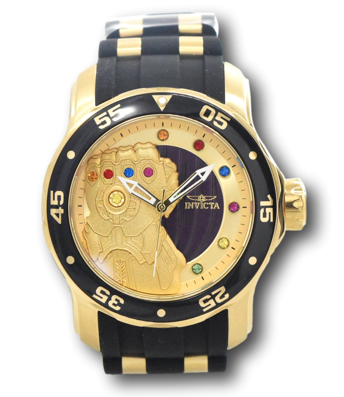 Invicta Marvel Thanos Gold/Purple Men's Wristwatch - 34750 for sale online  | eBay