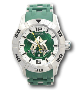 Invicta DC Comics Aquaman Men's 50mm Limited Edition Silver Quartz Watch 37874-Klawk Watches