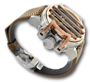 Invicta Vintage Crossbar Men's 52mm Rose Gold Chronograph Watch 33281 Rare-Klawk Watches