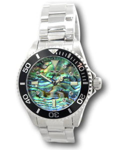 Invicta Pro Diver Lady Women's 38mm Diamond Abalone Dial Silver SS Watch 39293-Klawk Watches