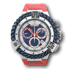 Invicta Reserve Hercules Men's 53mm Blue & Red Swiss Chronograph Watch 35585-Klawk Watches
