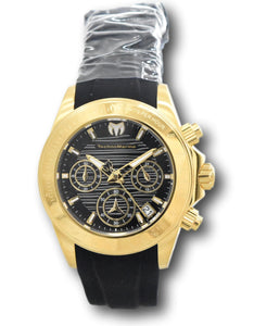 TechnoMarine Manta Ray Women's 38mm Black Dial Gold Chronograph Watch TM-219042-Klawk Watches