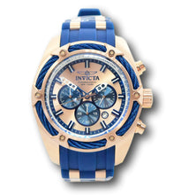 Load image into Gallery viewer, Invicta Bolt Men&#39;s 52mm Rose Gold / Electric Blue Chronograph Watch 31434 RARE-Klawk Watches
