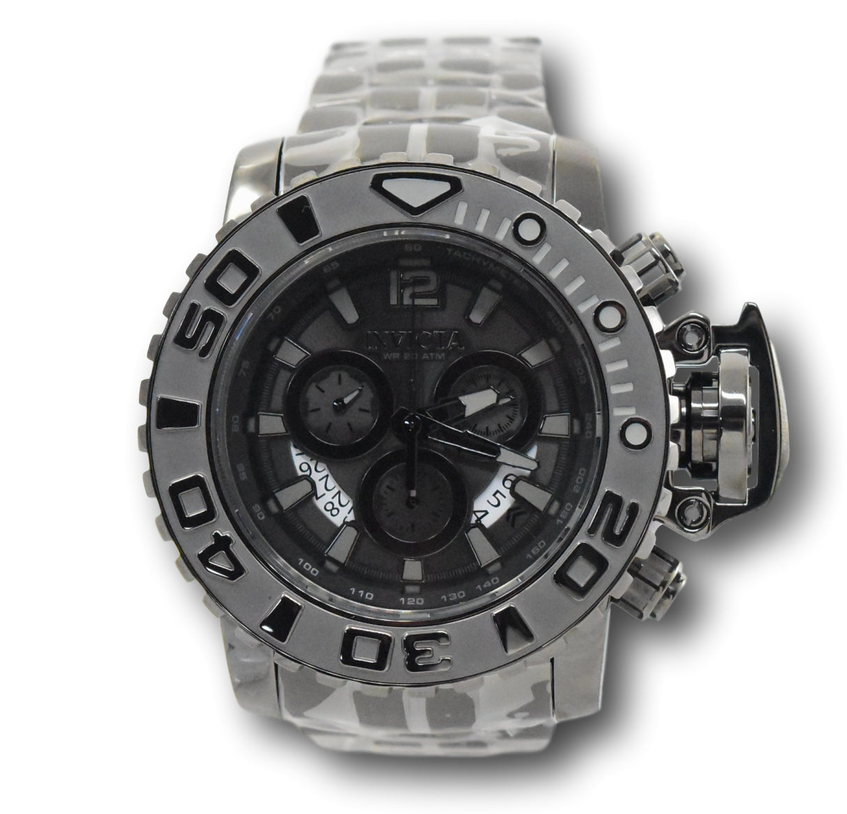 Invicta Sea Hunter Men's 70mm Gunmetal Swiss Chronograph Watch