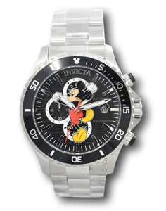 Invicta Disney Mickey Men's 48mm Limited Edition Silver Chronograph Watch 39518-Klawk Watches