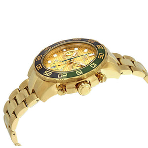 Invicta Pro Diver Men's 50mm 18K Gold-Plated Stainless Chronograph Watch 21554-Klawk Watches