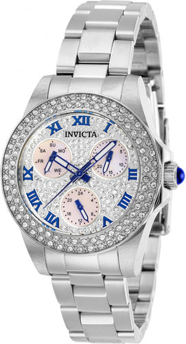 Invicta Angel 28473 Women's Pave Crystal Stainless Multi-Function Watch 34mm-Klawk Watches