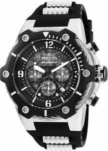 Invicta Bolt Men's 52mm Black Textured Dial Silicone Chronograph Watch 25470-Klawk Watches