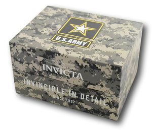 Invicta Pro Diver U.S. Army Womens 38mm Silver Tone Chronograph Watch 31843 RARE-Klawk Watches