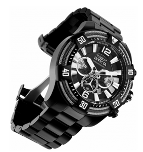 Invicta Bolt Vortex Tri-Cable Men's 52mm Black Stainless Chronograph Watch 27270-Klawk Watches