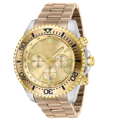Invicta Pro Diver Men's 47mm Gold Two-Tone Gold Chronograph Watch 27476 RARE-Klawk Watches