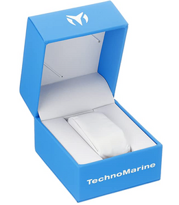 TechnoMarine Sea Manta Mens 48mm Deep Blue Dial Rose Gold Chrono Watch TM-220065-Klawk Watches